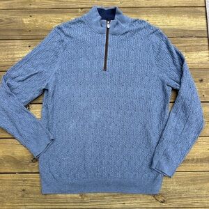 Jos. A. Bank Reserve Traditional Fit 1/4 Zip Pullover Sweater Size XL